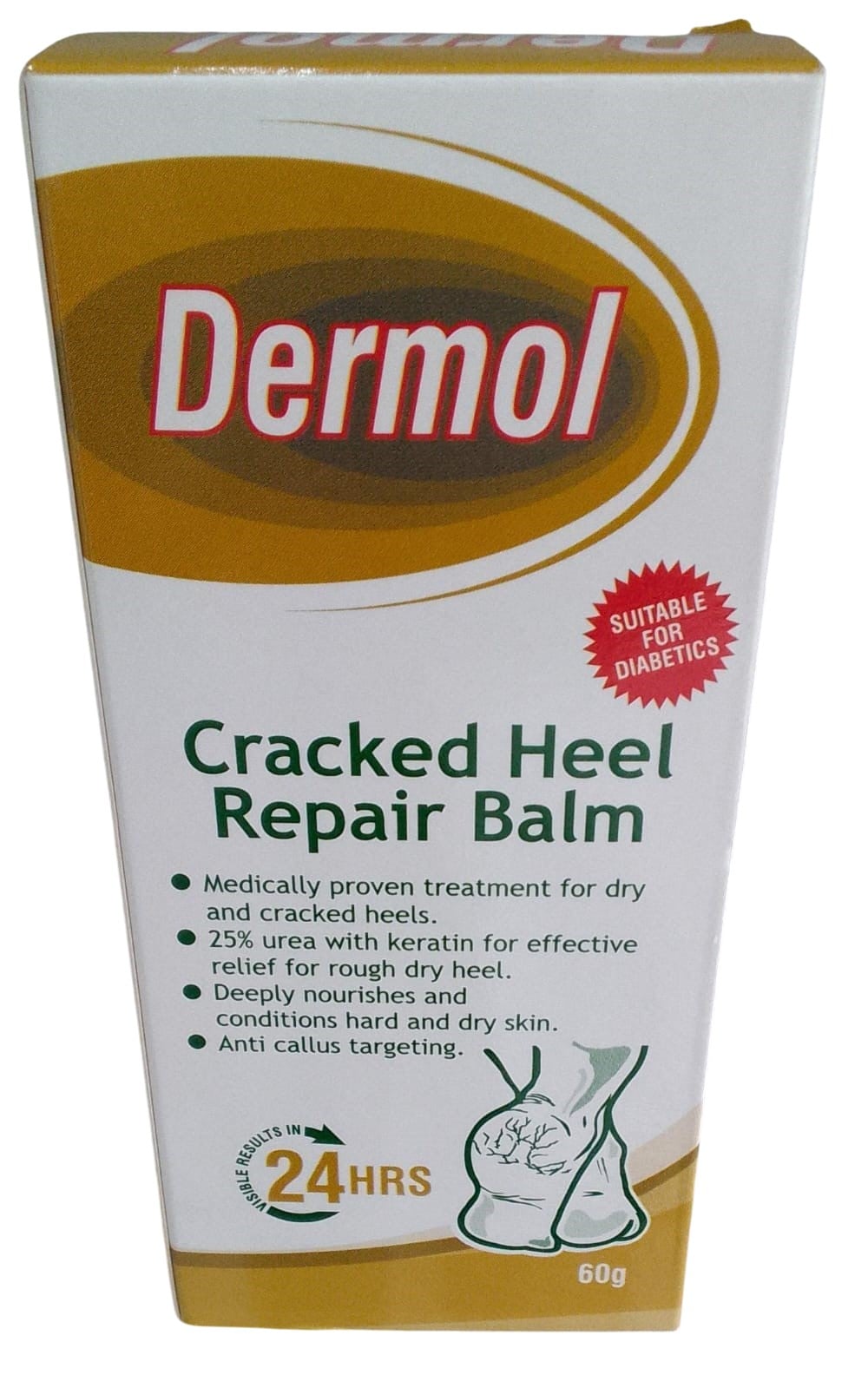 DERMOL CRACKED HEEL REPAIR BALM 60G