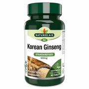 NATURES AID KOREAN GINSENG STANDARDISED 600MG TABLETS 90'S