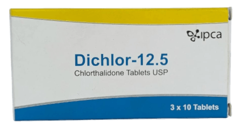 DICHLOR 12.5MG CHLORTHALIDONETABLETS 30'S
