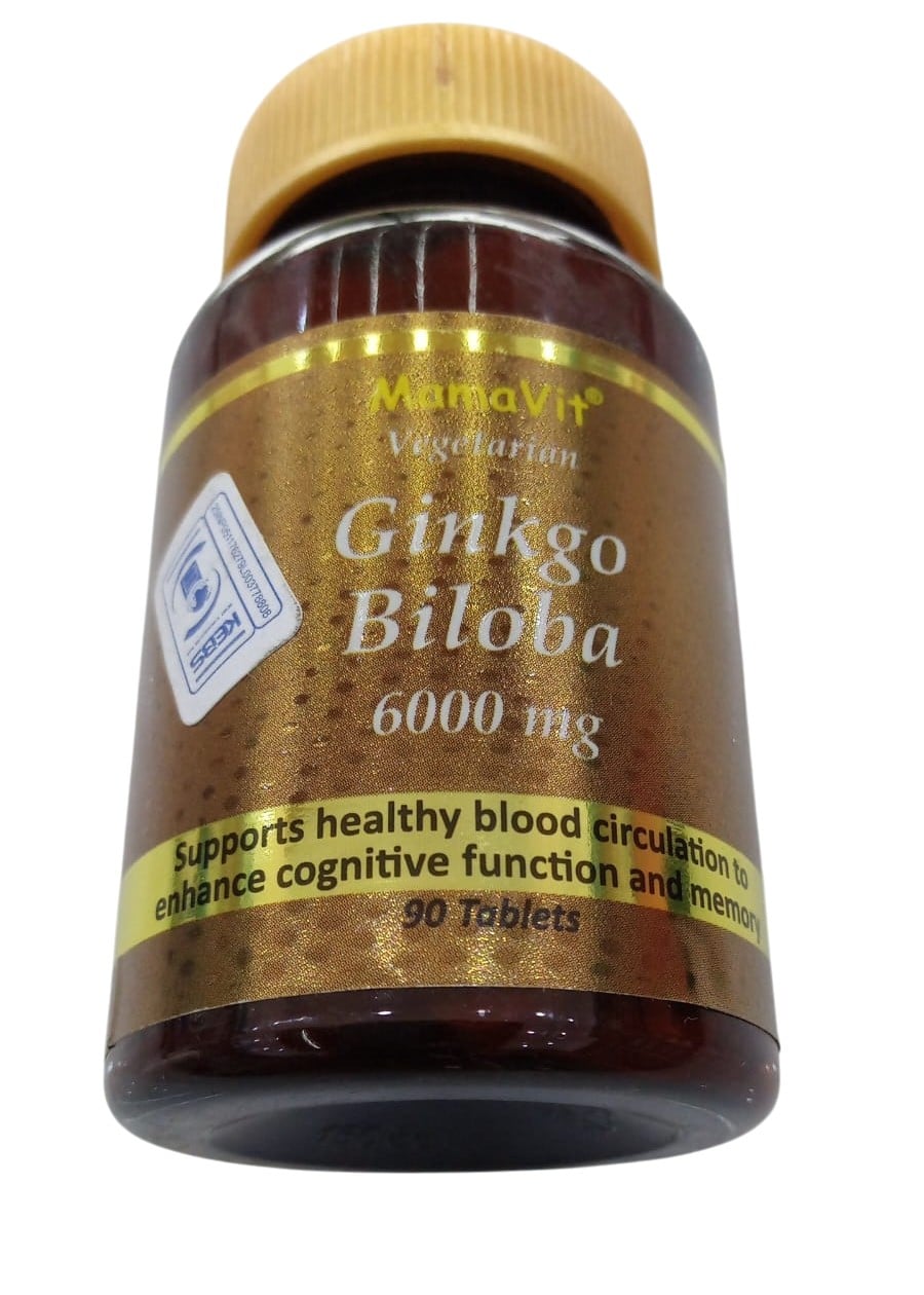 MAMAVIT GINKO BILOBA 6000MG TABS 90S
