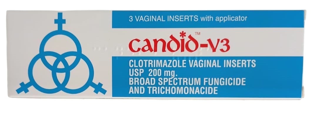 CANDID V3 CLOTRIMAZOLE VAGINAL PESSARIES, 3 INSERTS