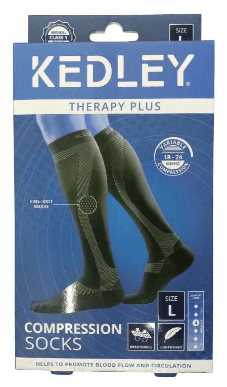 KEDLEY COMPRESSION SOCKS-LARGE