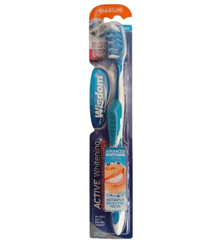 WISDOM ACTIVE WHITENING INSTANT BRIGHT MEDIUM BRUSH