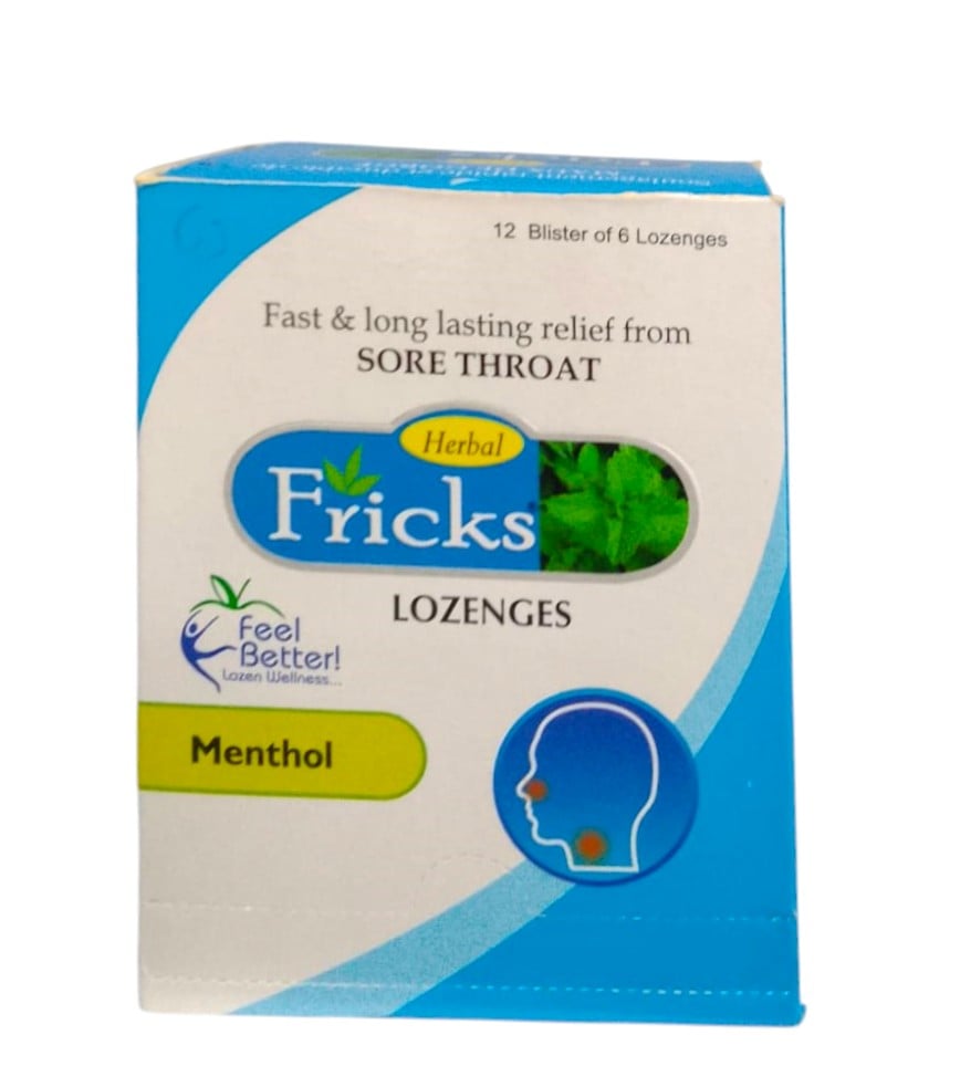 FRICKS LOZENGES 72'S