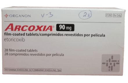ARCOXIA 90MG (ETORICOXIB) TABLETS 28'S