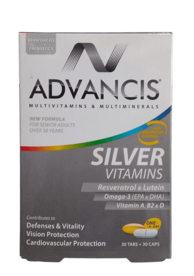 ADVANCIS SILVER VITAMINS OMEGA [30+30 CAPS ]