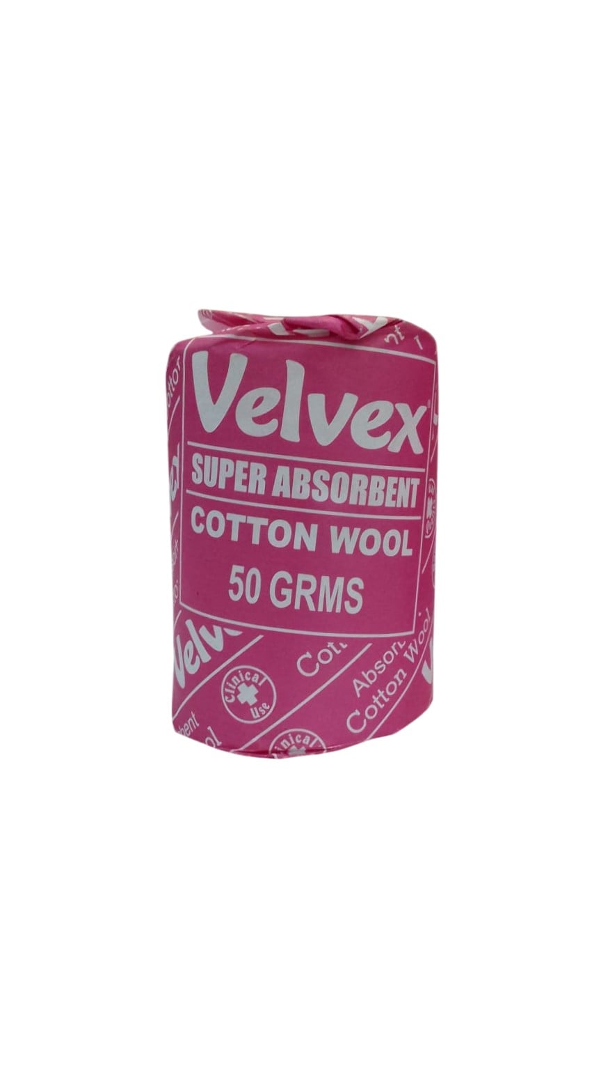 VELVEX SUPER ABSORBENT COTTON WOOL 50GMS
