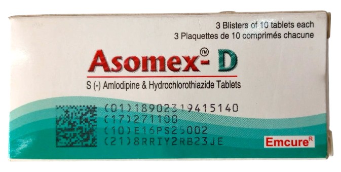 ASOMEX D 5/12.5MG TABLETS 30'S