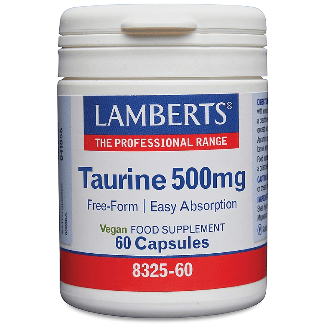 LAMBERTS TAURINE 500MG 60CAPSULES