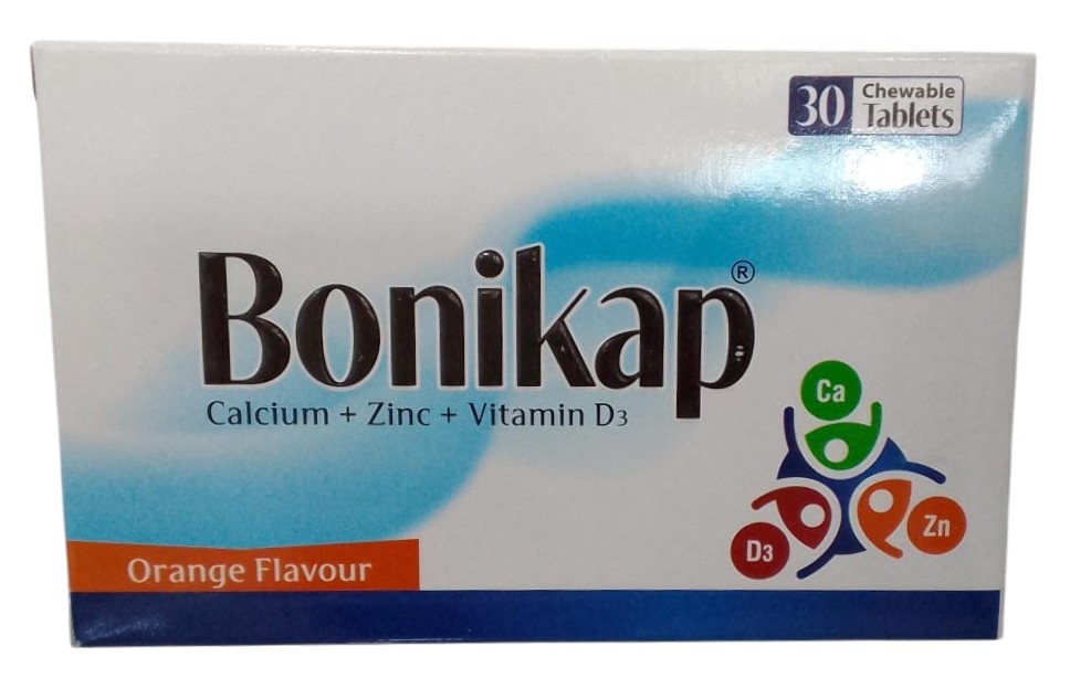 BONIKAP CALCIUM/D3/ZINC TABLET 30'S