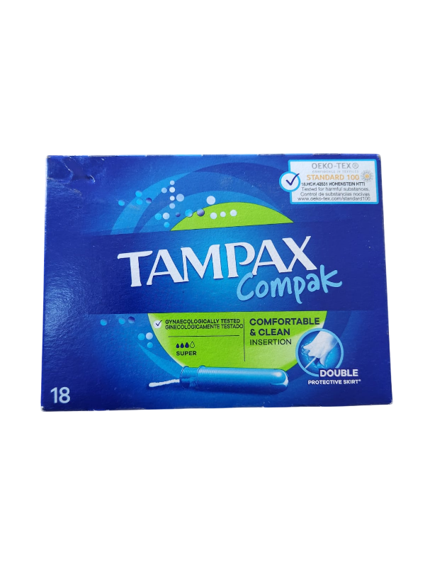 TAMPAX COMPAK SUPER 18"S