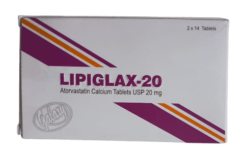 lipiglax 20mg tabs 28s