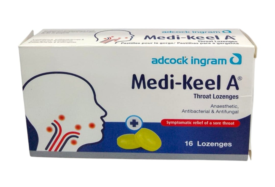 MEDIKEEL Honey & Lemon Throat Lozenges, 16 Count