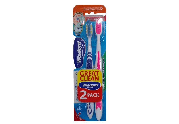 WISDOM REGULAR FRESH TWIN PACK T/BRUSH