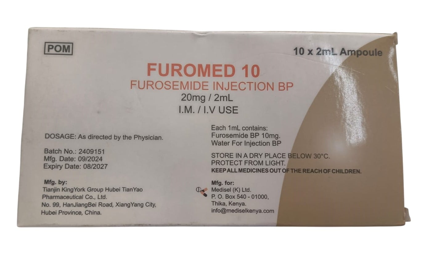 FUROSEMIDE 20MG INJECTION