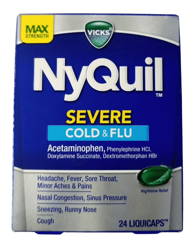 NYQUIL SEVERE COLD&FLU LIQUICAPS 24S
