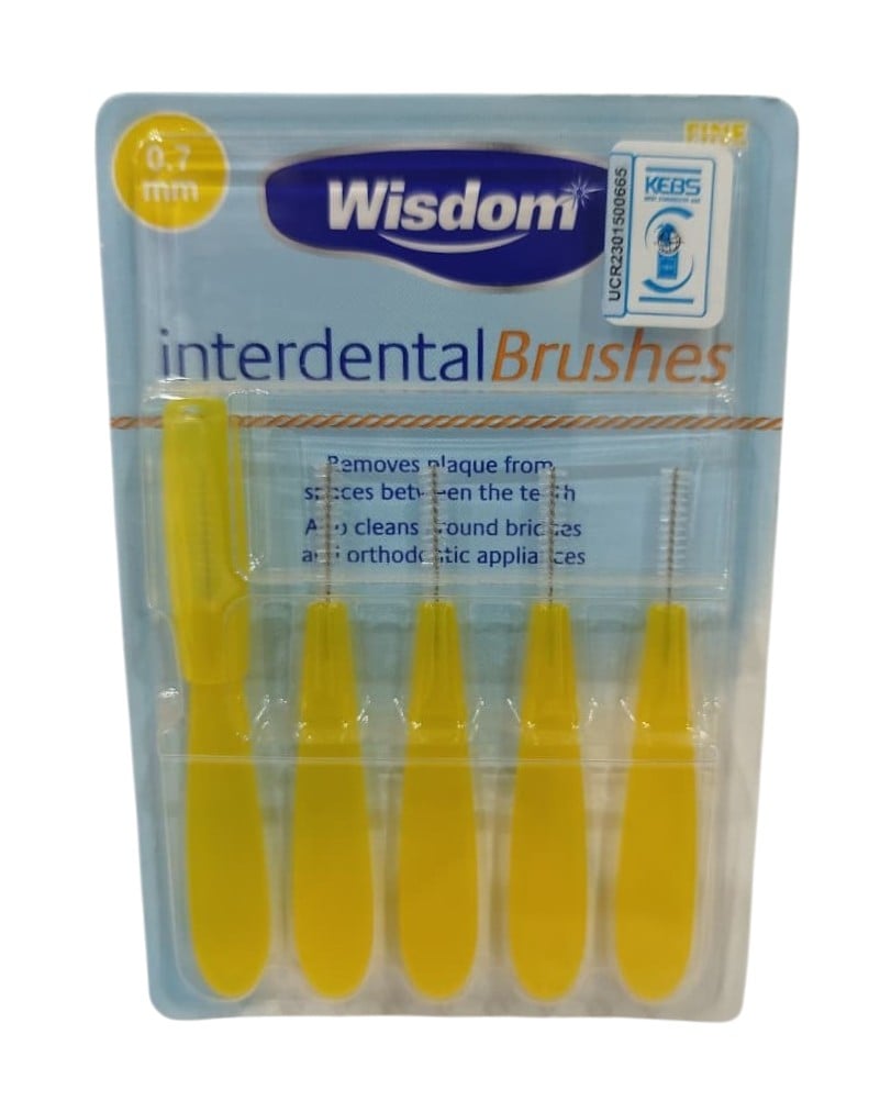 WISDOM INTERDENTAL BRUSHES 0.7MM 5S X-FINE