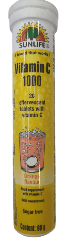 SUNLIFE VITAMIN C EFFERVESCENT 20S 1000MG