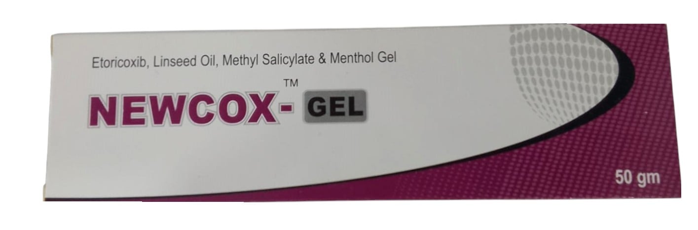 NEWCOX GEL (ETORICOXIB/LINSEED/METHYSALICYLATE) 50GMS