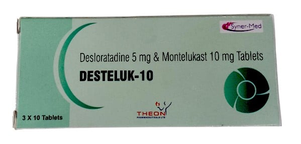 DESTELUK (DESLORATIDINE/MONTELUKAST) 10MG TABS 30'S