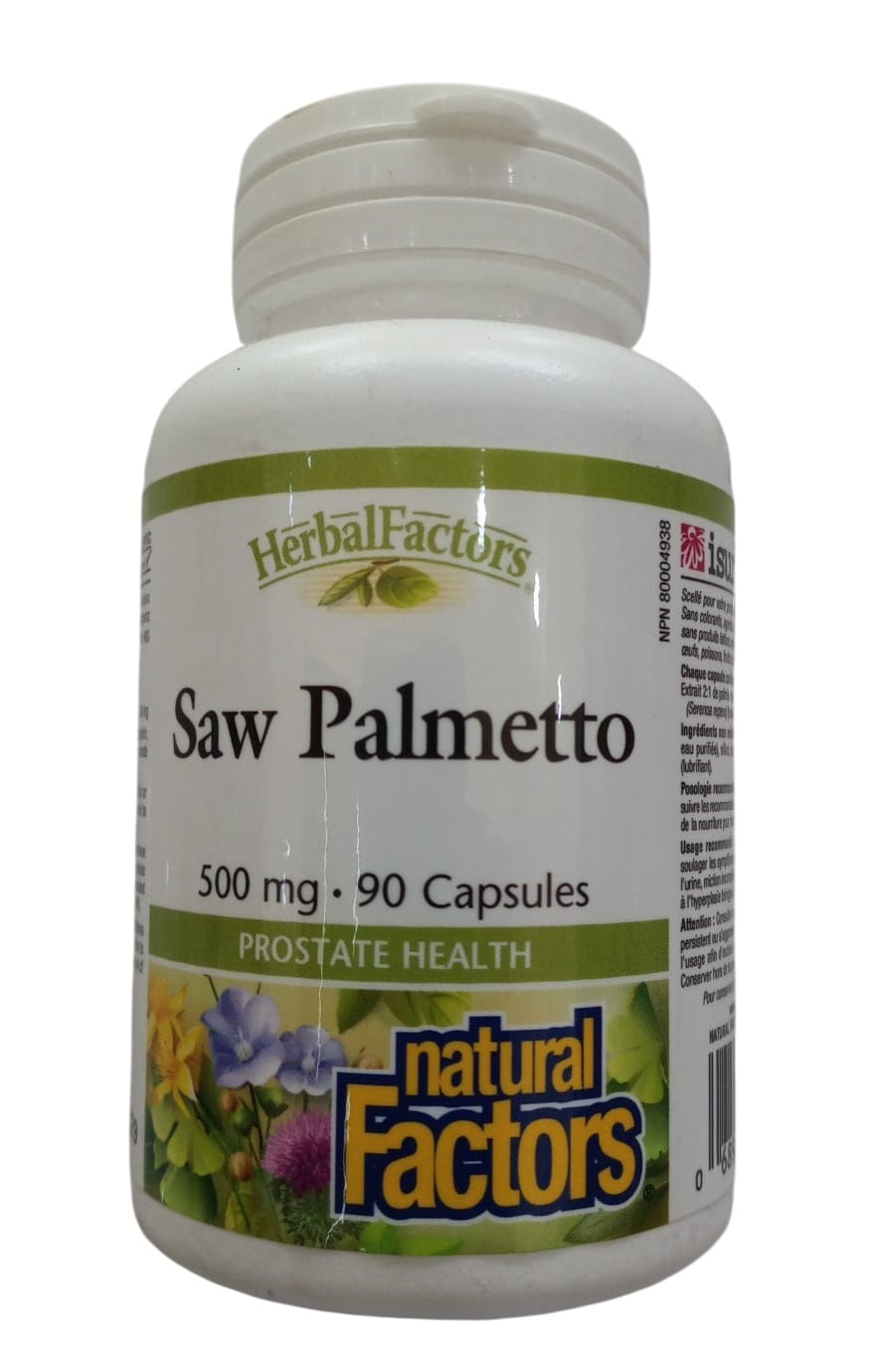 NATURAL FACTORS SAW PALMETTO 500MG CAPS 90'S
