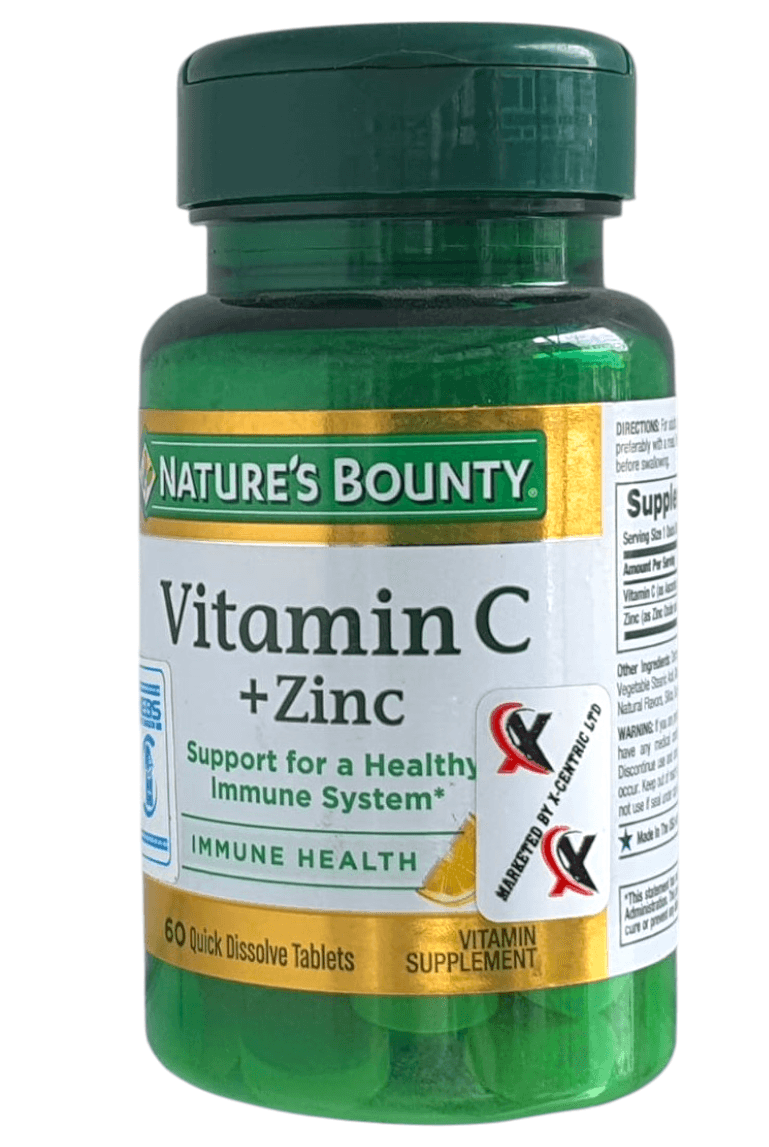 NATURES BOUNTY VITAMIN C + ZINC QUICK DISSOLVE