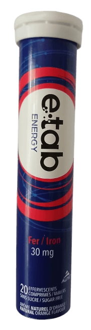 E TAB ENERGY EFFERVESCENT 20'S