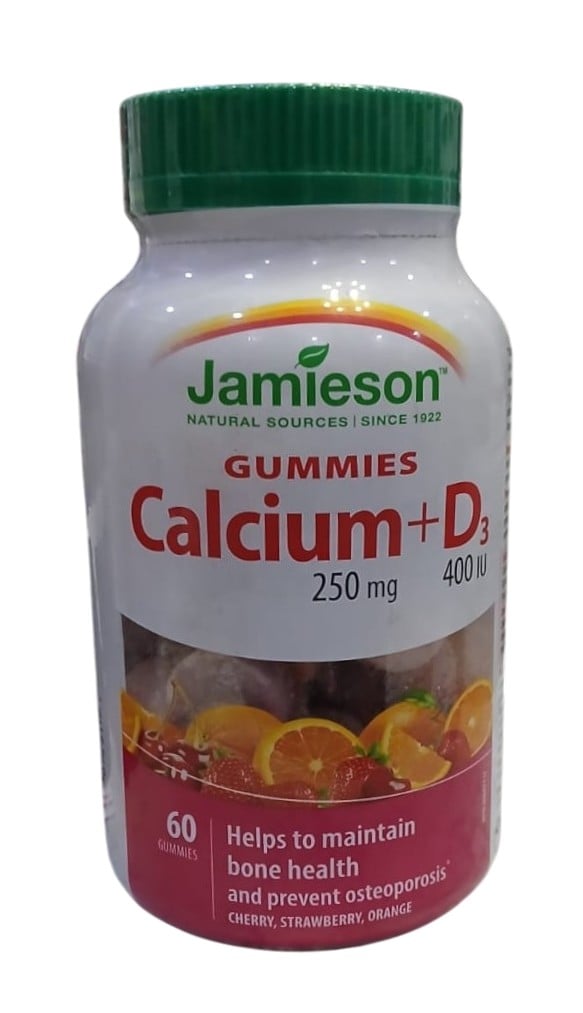 JAMIESON CALCIUM + D3 GUMMIES 60S