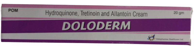 DOLODERM (HYDROQUINONE, ALLANTOIN, MOMETASONE) EX MELAN H 20GMS