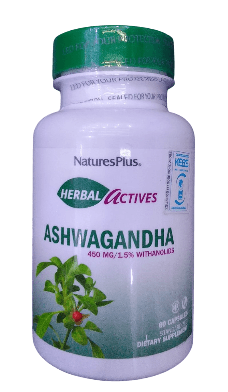 NATURES PLUS ASHWAGANDHA 450MG CAPS 60'S