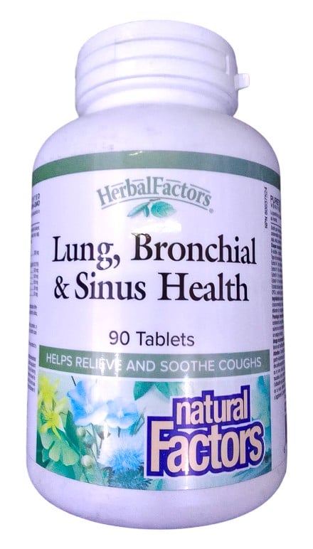 NATURAL FACTORS LUNG,BRONCHIAL & SINUS HEALTH 90'S