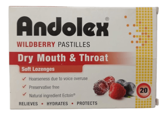 ANDOLEX WILDBERRY PASTILLES(DRY MOUTH) 20'S