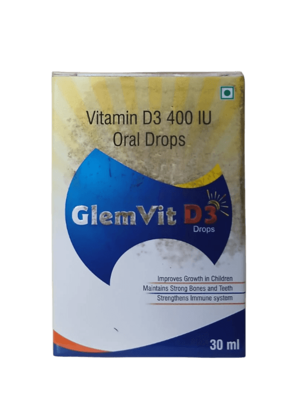 GLEMVIT D3 DROPS 400MCG