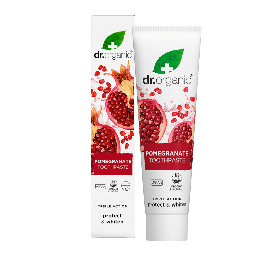 DR ORGANIC POMEGRANATE TOOTHPASTE PROTECT & WHITEN 100ML
