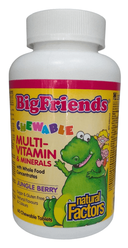 BIG FRIENDS MULTIVITAMIN & MINERALS CHEWABLE JUNGLE BERRY 60S