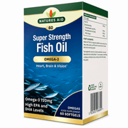 NATURES AID SUPER STRENGTH FISH OIL OMEGA 3 60 SOFT GELS