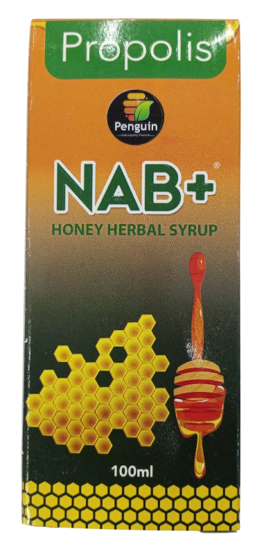 NAB+ HONEY HERBAL SYRUP WITH PROPOLIS 100MLS