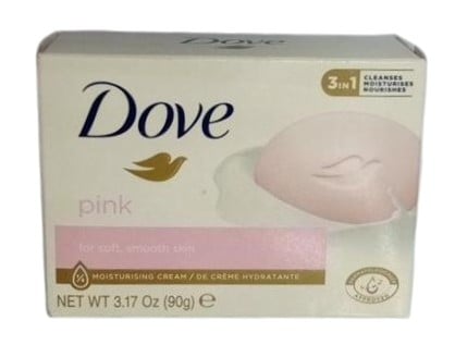DOVE PINK MOISTURIZING CREAM 3 IN 1 BAR 2 X 90G