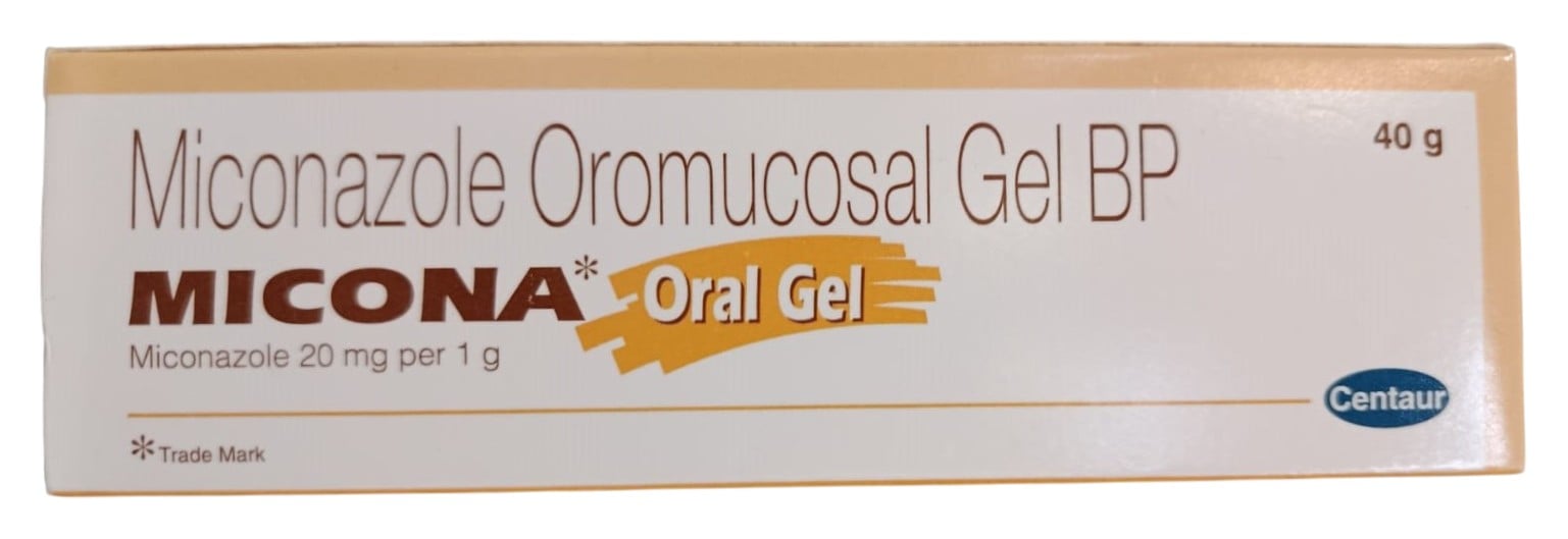 MICONA (MICONAZOLE) OROMUCOSAL GEL 40GMS