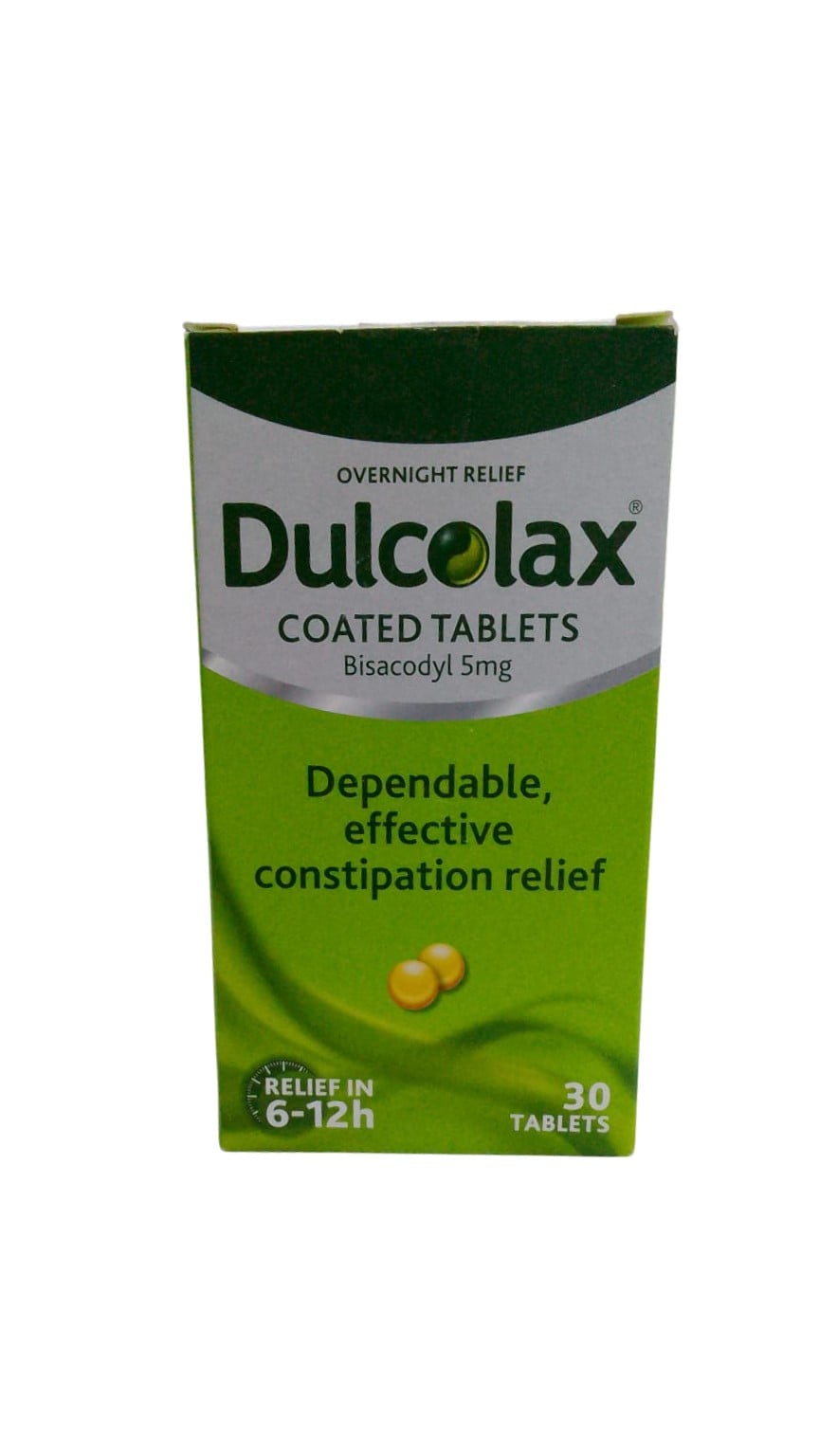 DULCOLAX OVERNIGHT RELIEF COATED TABS BISACODYL 5MG 30'S