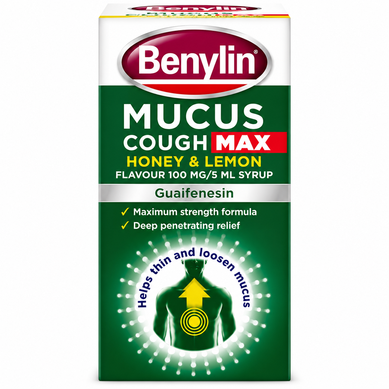 BENYLIN MUCUS COUGH MAX HONEY AND LEMON FLAVOUR 10MG 5ML SYRUP SYRUP