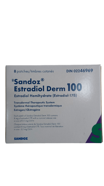 ESTRADIOL PATCH 100MCG 8S