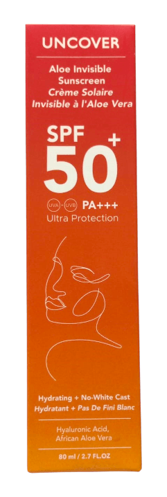 UNCOVER ALOE INVINSIBLE SPF50+ 80ML