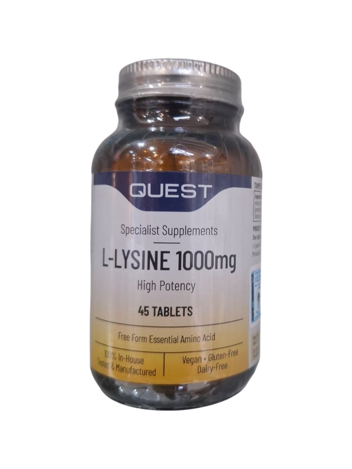QUEST L LYSINE 1000MG-HIGH-POTENCY-45-TABS