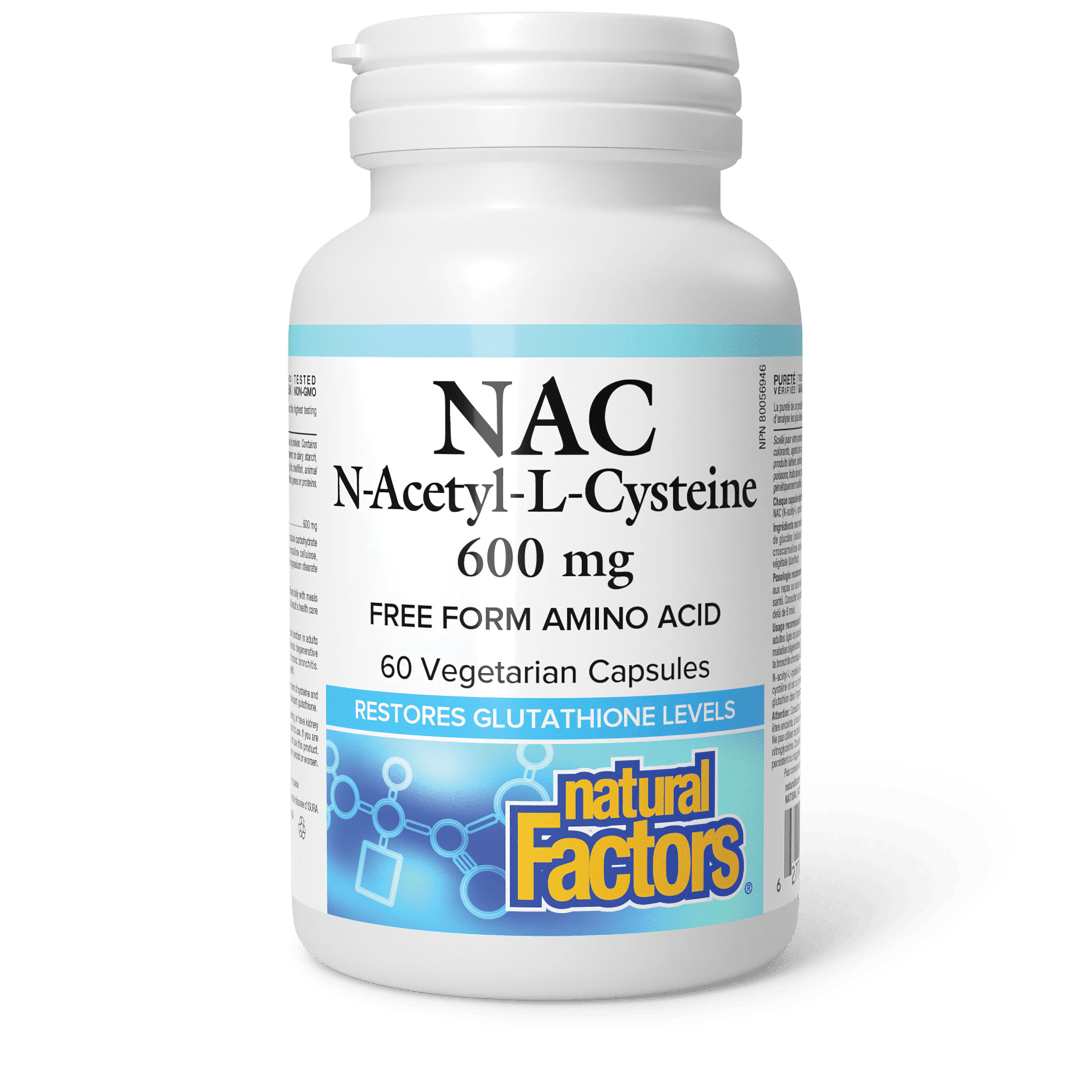 NATURAL FACTORS NAC N ACETYL L CYSTEINE 600MG