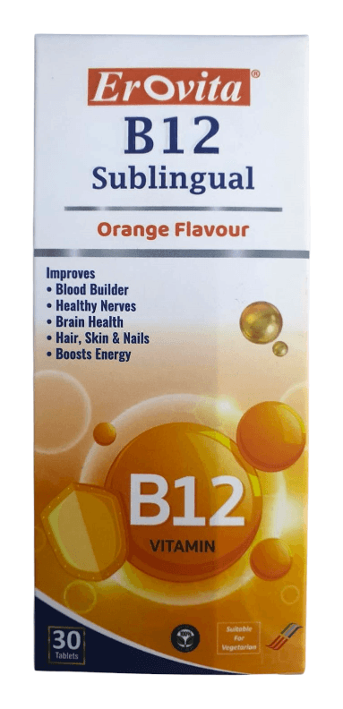 EROVITA B12 SUBLINGUAL TABLETS 30'S