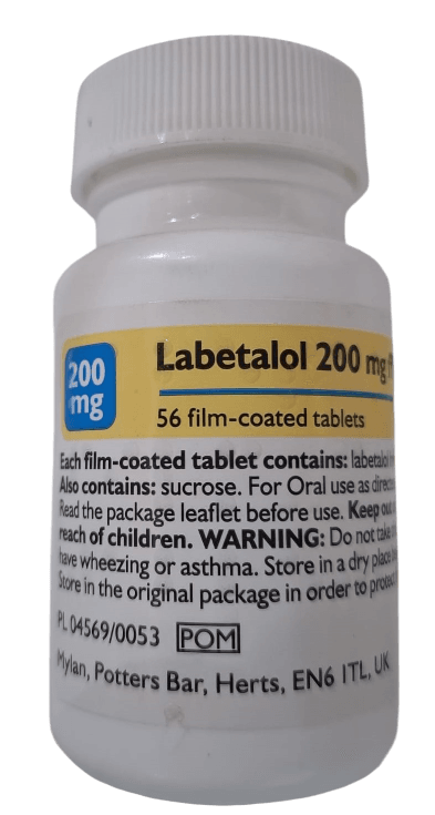 LABETALOL 200MG TABLETS 56'S