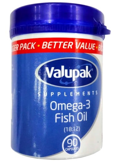 VALUPAK OMEGA 3 FISH OIL 1000MG 90S