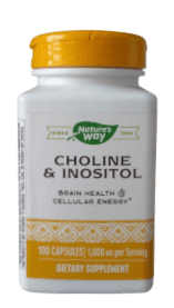 NATURES WAY CHOLINE & INOSITOL CAPSULES 100'S