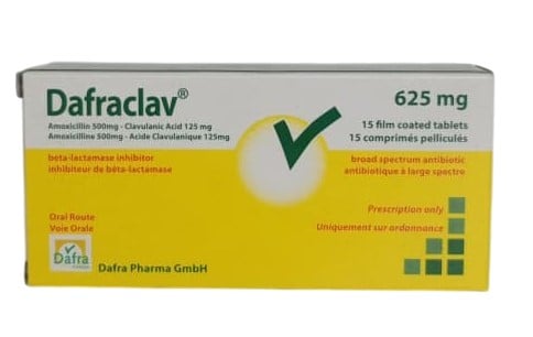 DAFRACLAV 625MG TABS